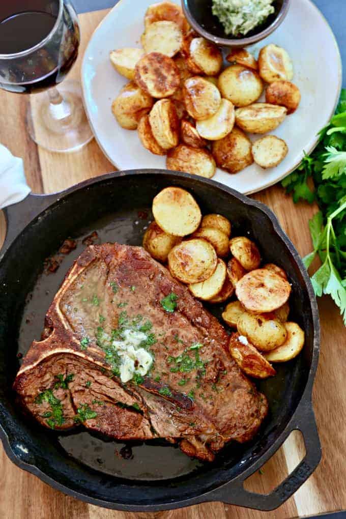 Pan-Seared Steak with Garlic Butter