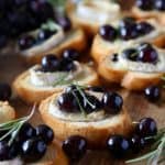 Roasted Grape Crostini