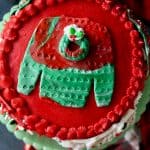 Ugly Christmas Sweat Cake