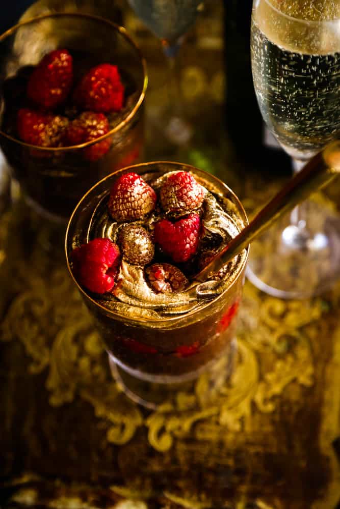 Chocolate Raspberry Mousse Cups