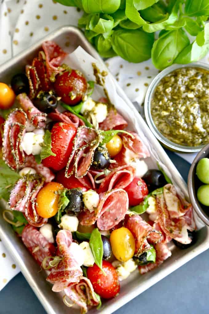 Antipasto Pesto Skewers