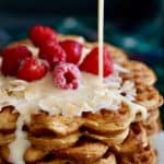 Gingerbread Waffles with Coconut Syrup