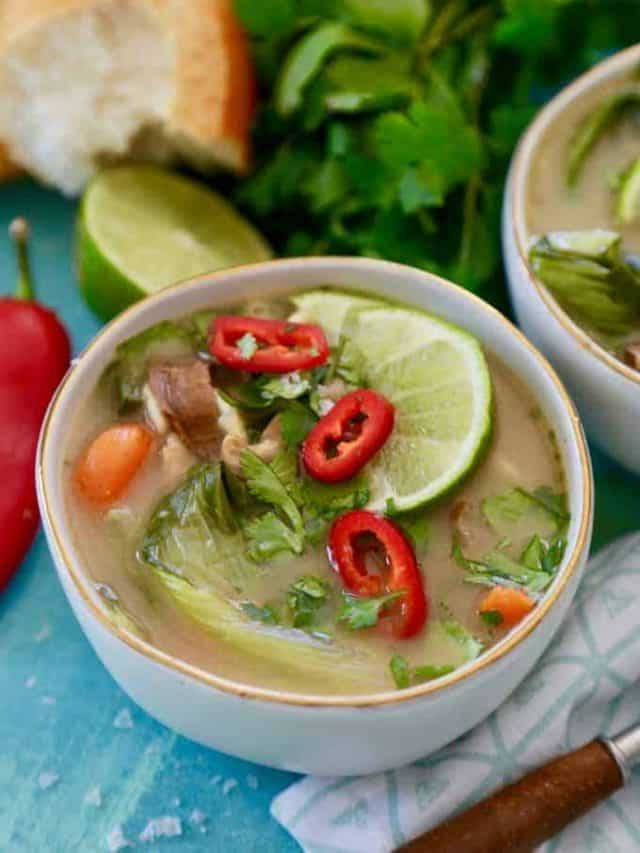 Thai Chicken Noodle Soup- Crock Pot Story