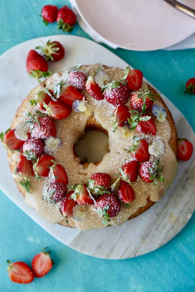 Gluten Free Strawberry Bundt Cake-2