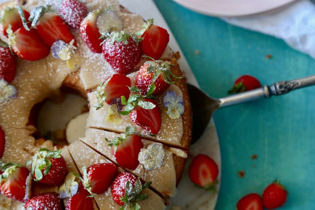 Gluten Free Strawberry Bundt Cake