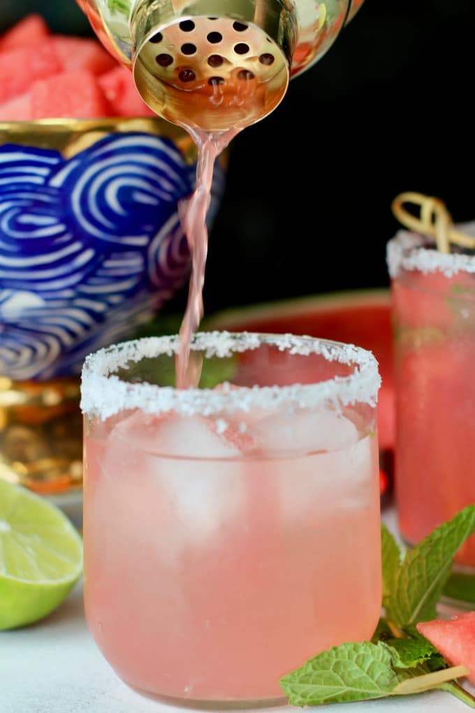 Watermelon Mint Margaritas