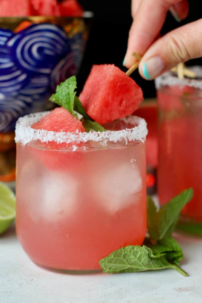 Watermelon Mint Margaritas