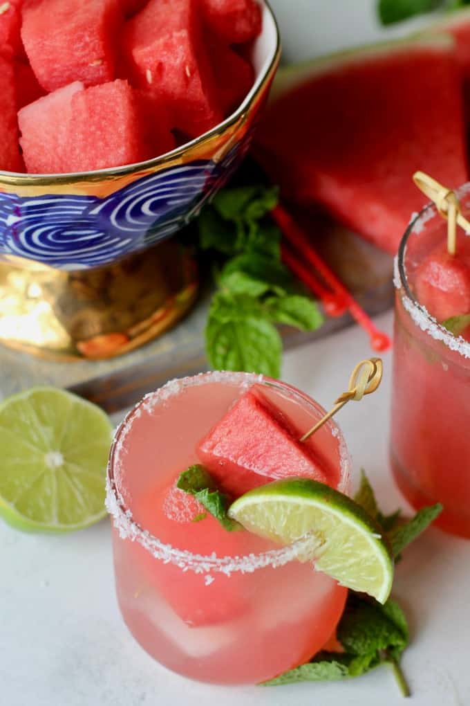 Watermelon And Mint Margarita With Video The Seaside Baker 7275