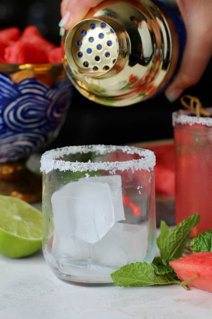 Watermelon Mint Margaritas