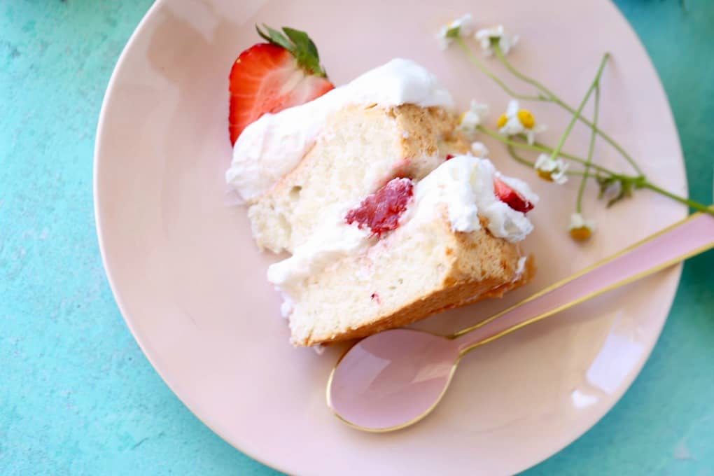 Angel Food Strawberry Bundt