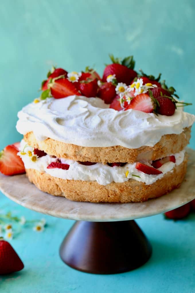 Angel Food Strawberry Bundt