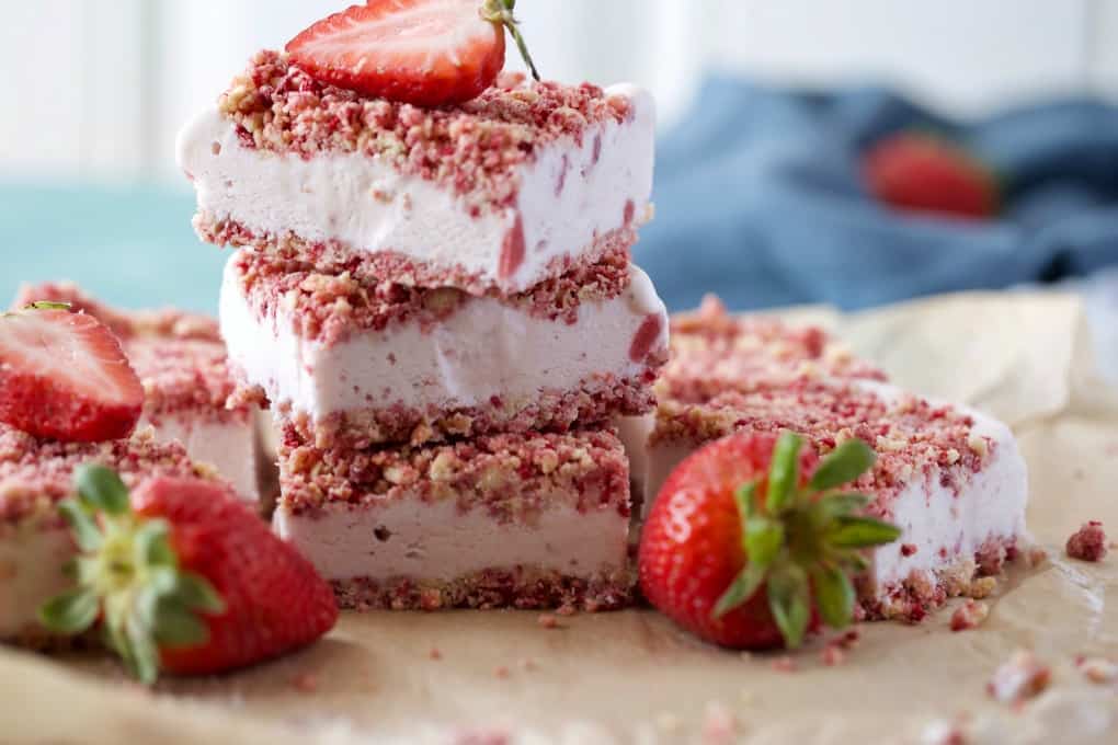 Strawberry Shortcake Ice Cream Bars