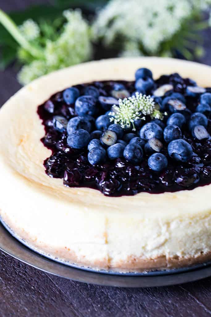 Blueberry Mascarpone Cheesecake