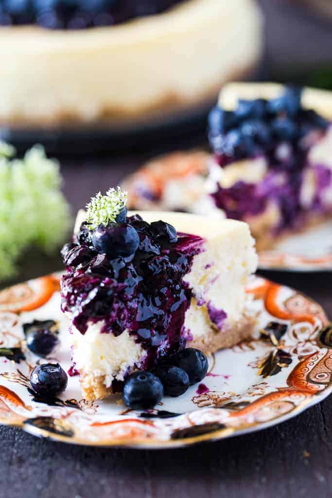 Blueberry Mascarpone Cheesecake