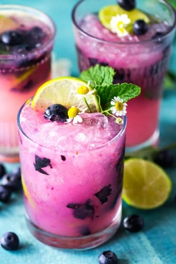 Fresh Blueberry Mojito - The Seaside Baker