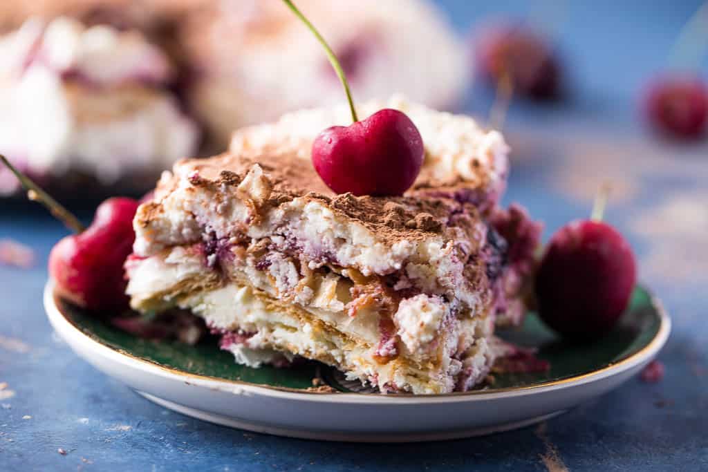 Cherry Almond Tiramisu