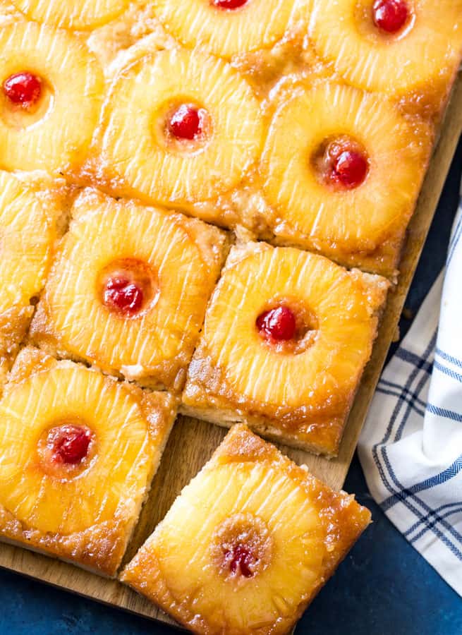 Upside Down Pineapple Sheet Pancakes