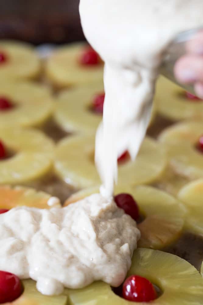 Upside Down Pineapple Sheet Pancakes