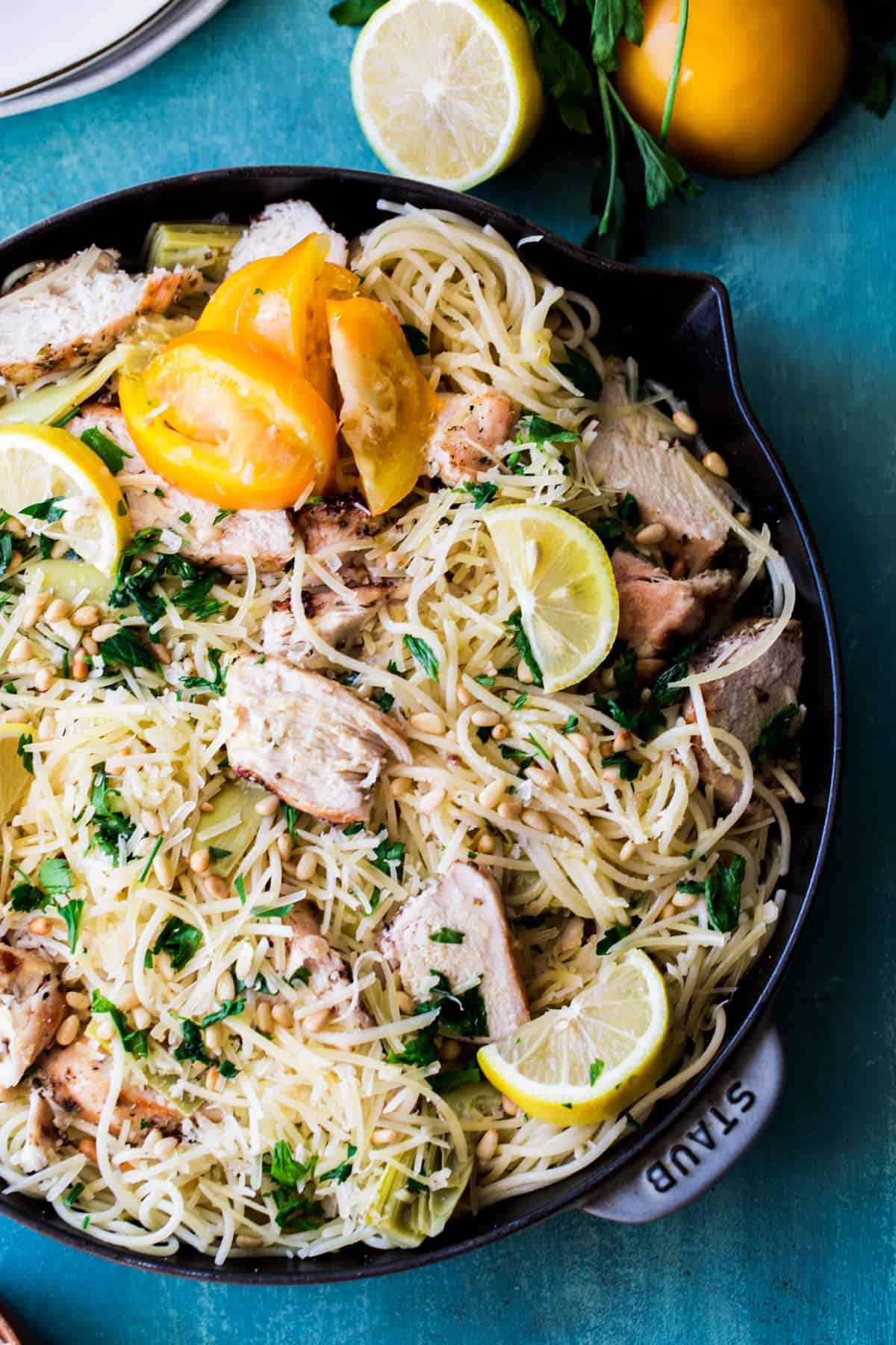 Artichoke Chicken Pasta