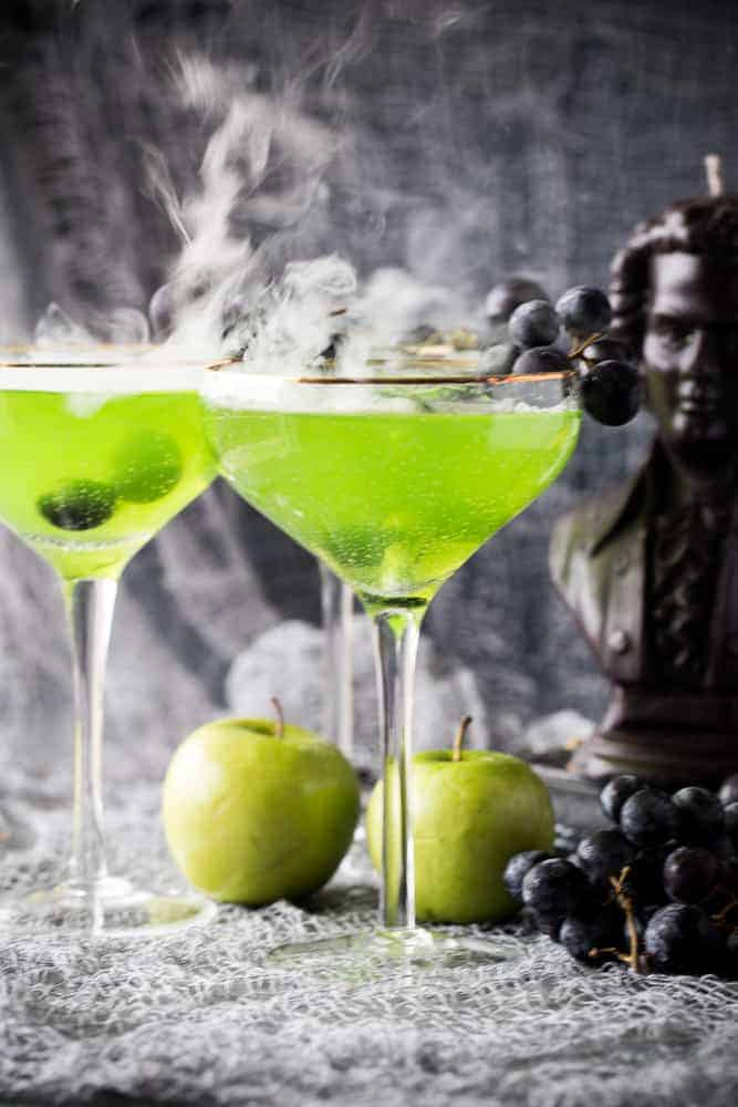 Poison Apple Halloween Cocktail - The Seaside Baker