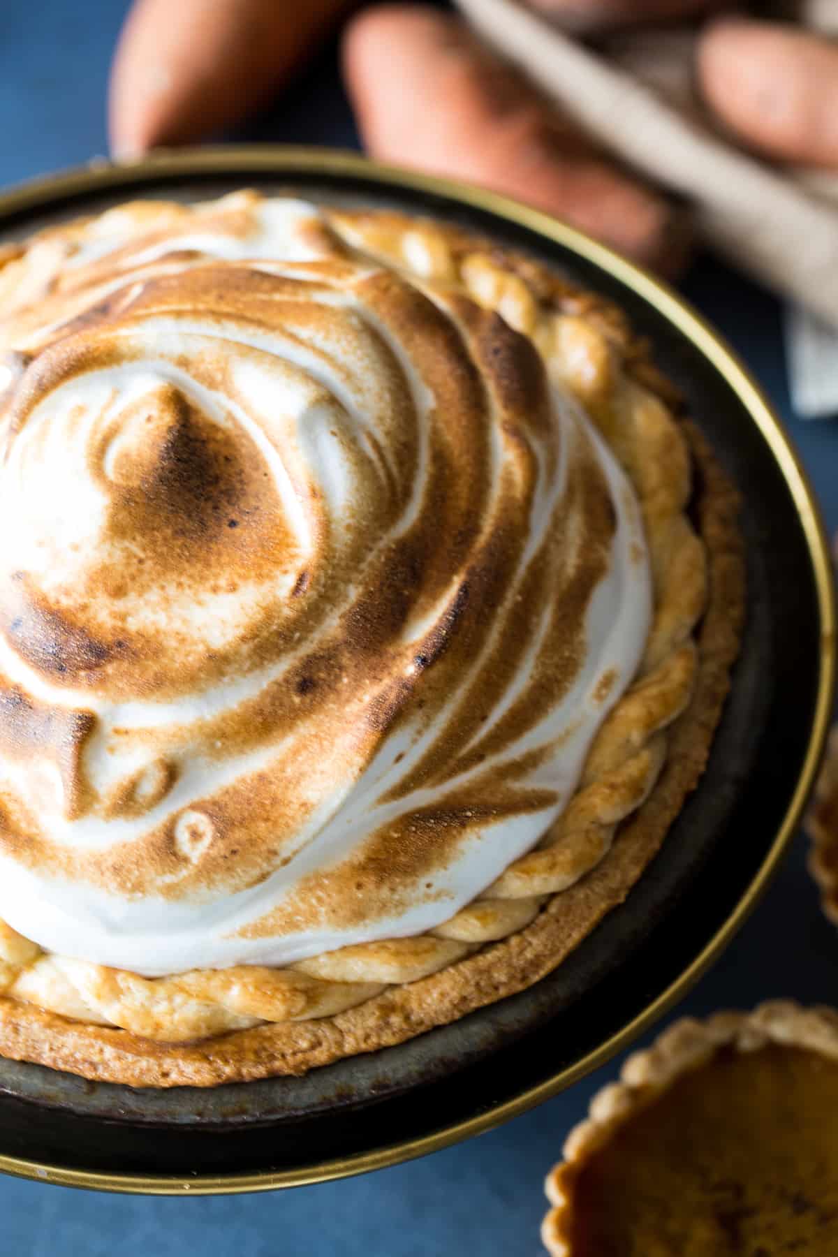 Sweet Potato Pie with Marshmallow Topping