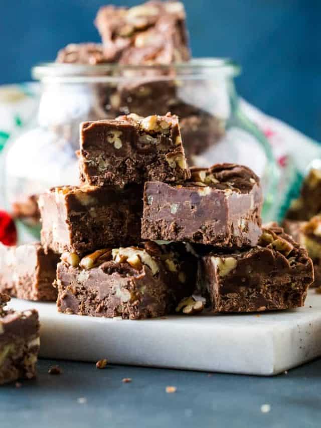 Old Fashioned Pecan Fudge- Easy Holiday Recipe Story