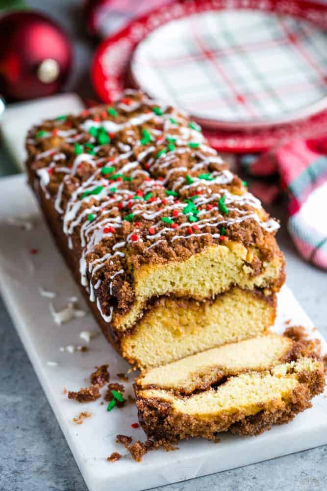 Eggnog Crumb Cake