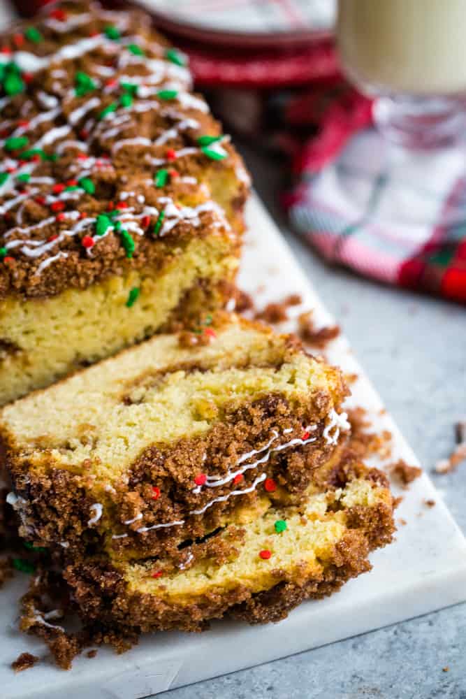 Eggnog Crumb Cake