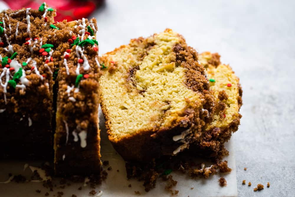 Eggnog Crumb Cake