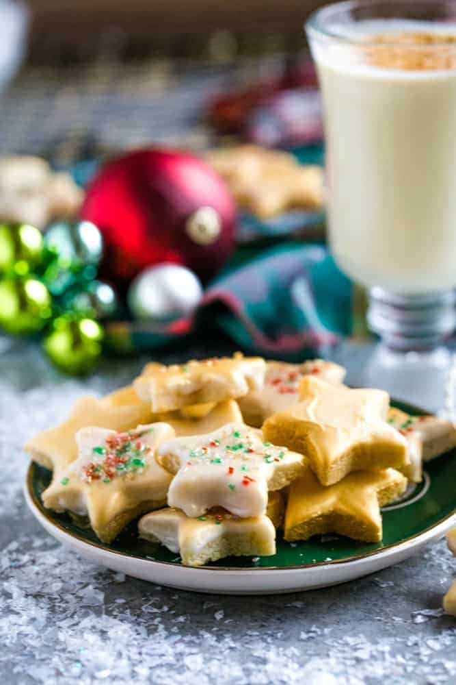 Gluten Free Lemon Almond Star Cookies