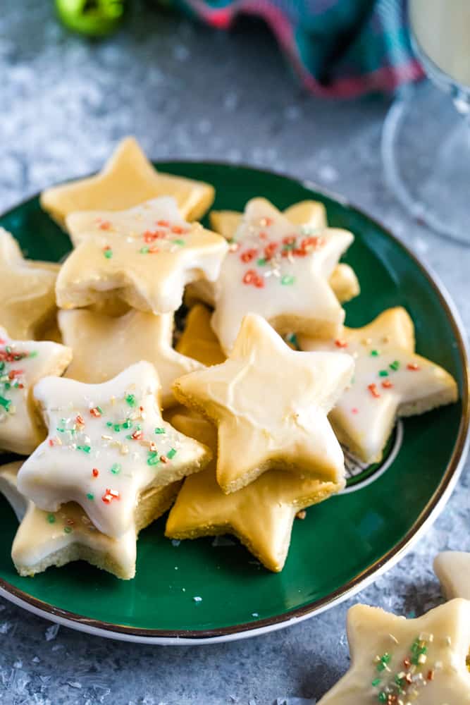 Gluten Free Lemon Almond Star Cookies