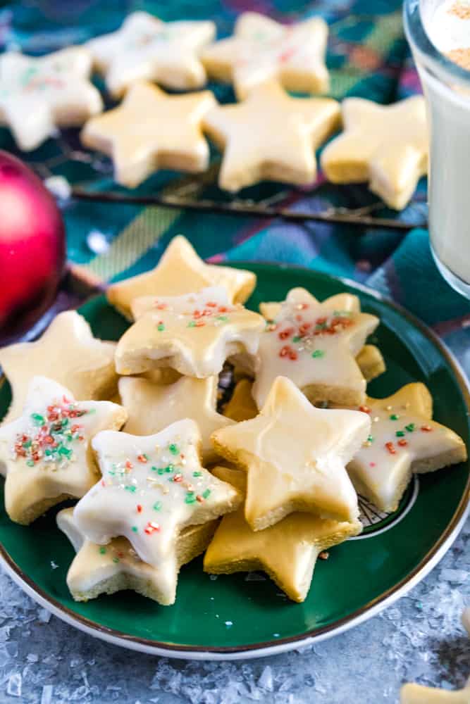 Gluten Free Lemon Almond Star Cookies