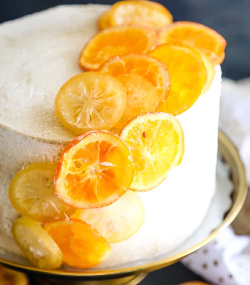 Orange Champagne Cake- An Elegant Party Cake - The Seaside Baker