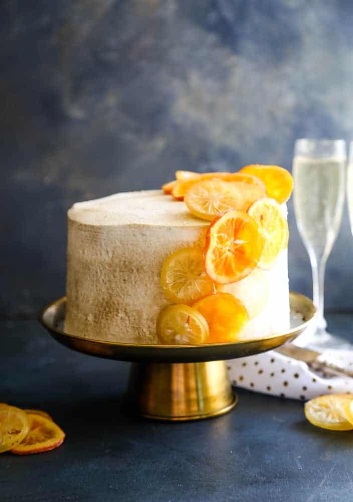 Champagne and Strawberries Cake - Wood & Spoon