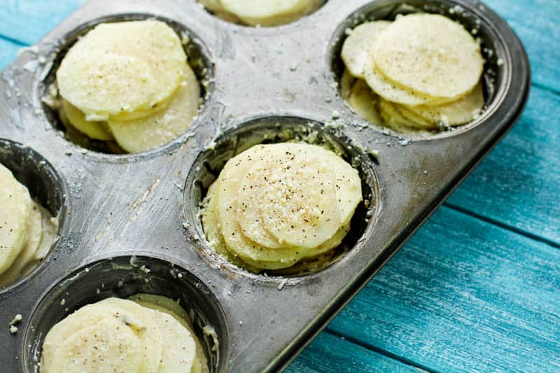 Brown Butter Sage Potato Stacks