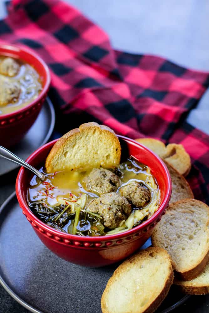 Spanish Meatballs With Saffron Soup