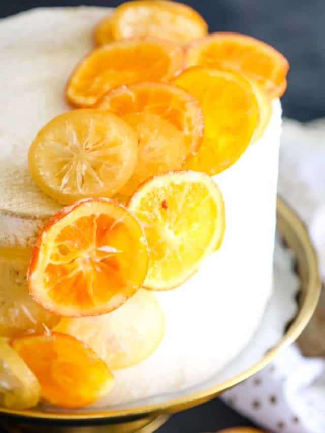 Orange Champagne Cake Story