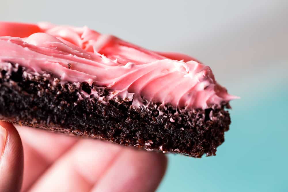 Brownie Heart with Rosettes