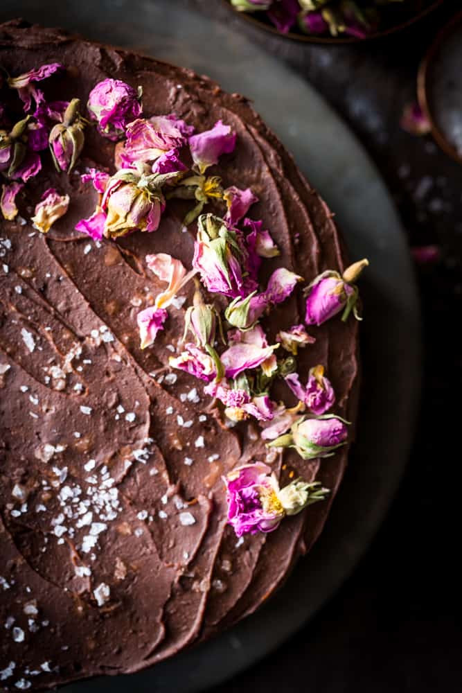 Dark Chocolate Cake With Chocolate Ganache Frosting The Seaside Baker