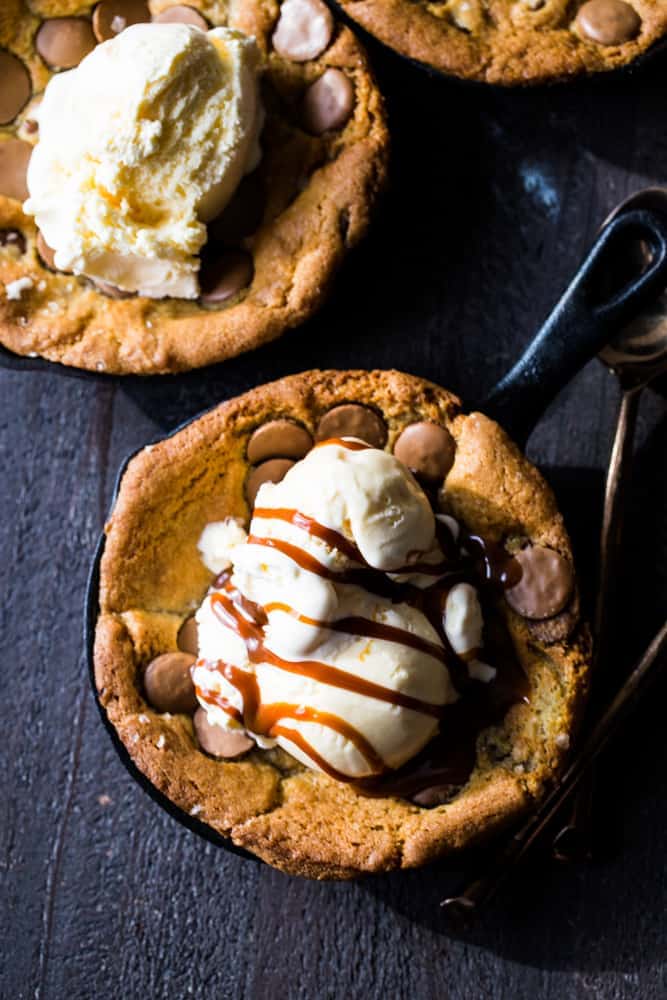 Homemade Pizookies - Decadent Pizza Cookies - That Skinny Chick Can Bake