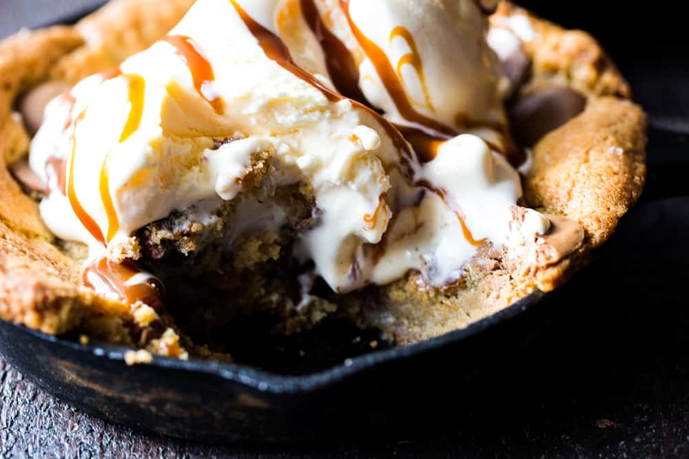 Homemade Pizookie Recipe {Great with Ice Cream} - Spend With Pennies