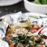 Baked Cilantro Lime Fish Foil Packets
