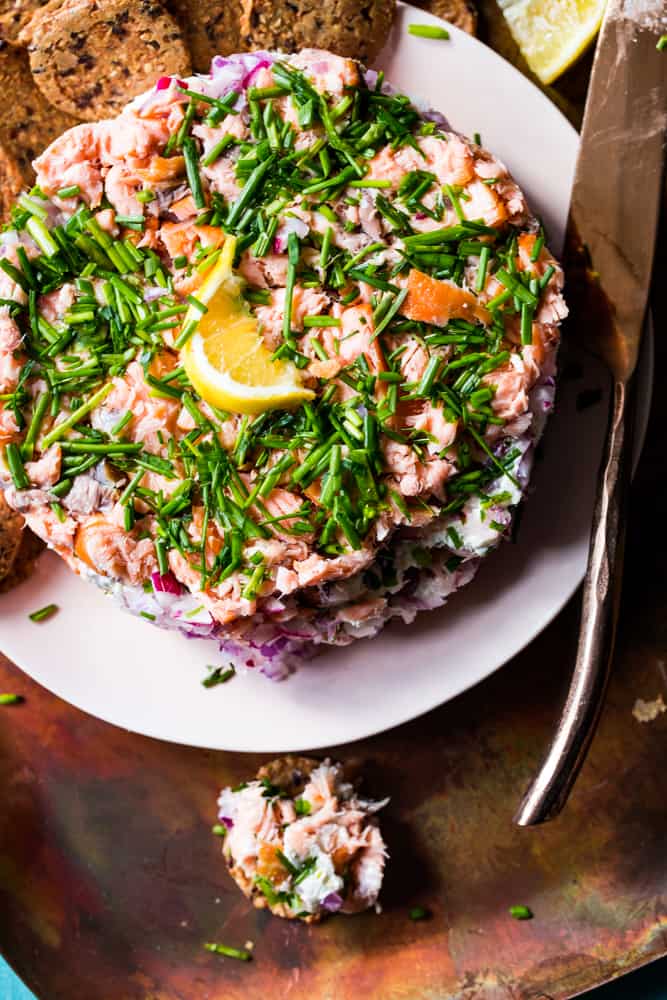 smoked salmon 7 layer dip