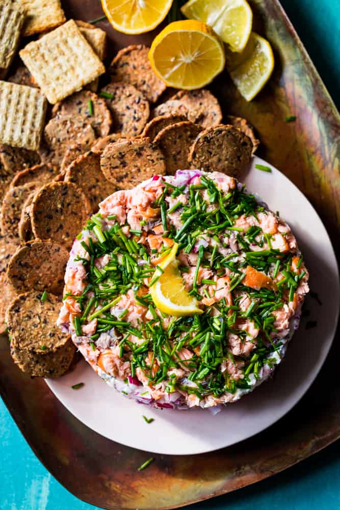 smoked salmon 7 layer dip