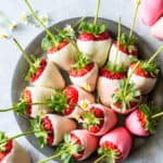 White Chocolate Ombre Strawberries