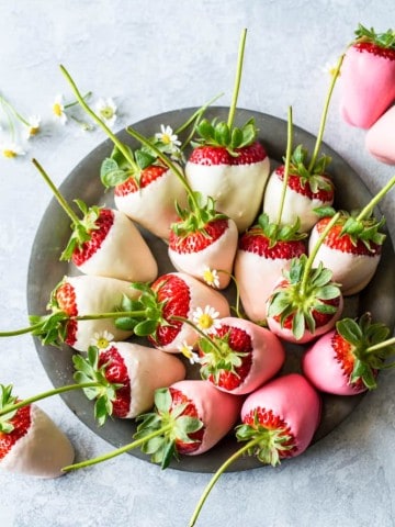 White Chocolate Ombre Strawberries