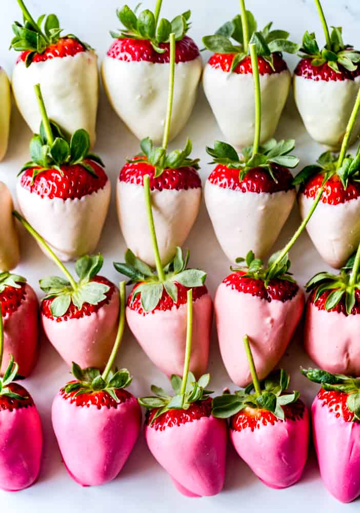 White Chocolate Ombre Strawberries