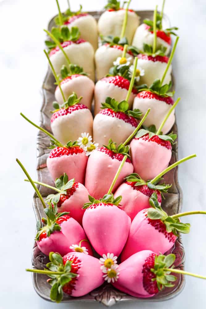 White Chocolate Ombre Strawberries