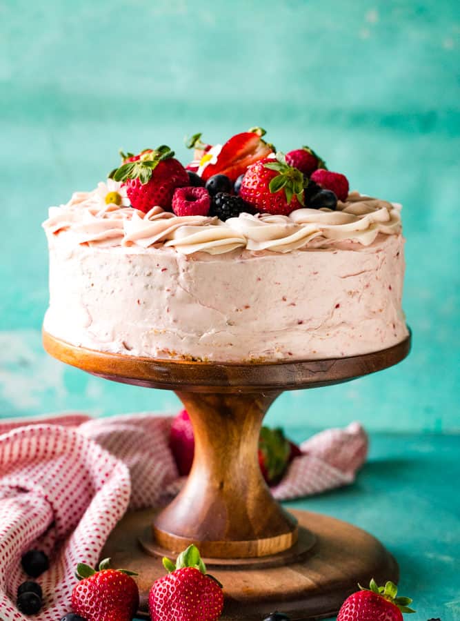 Berry Zebra Cake