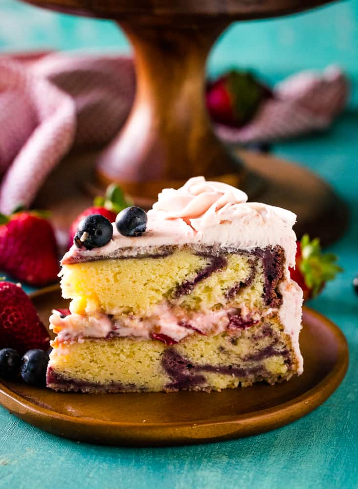Berry Zebra Cake